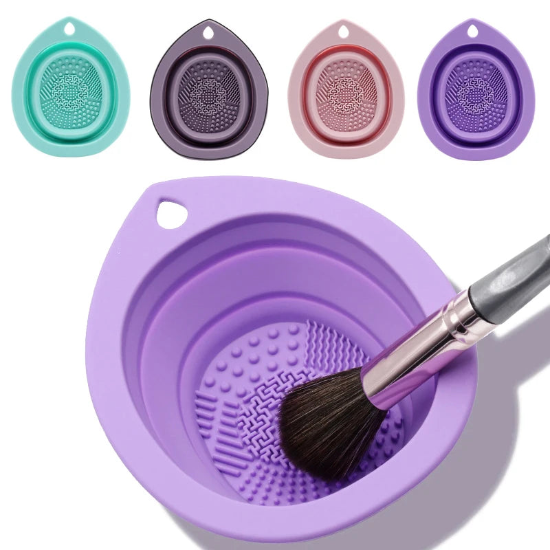 Silicone Makeup Brush Cleaner Folding