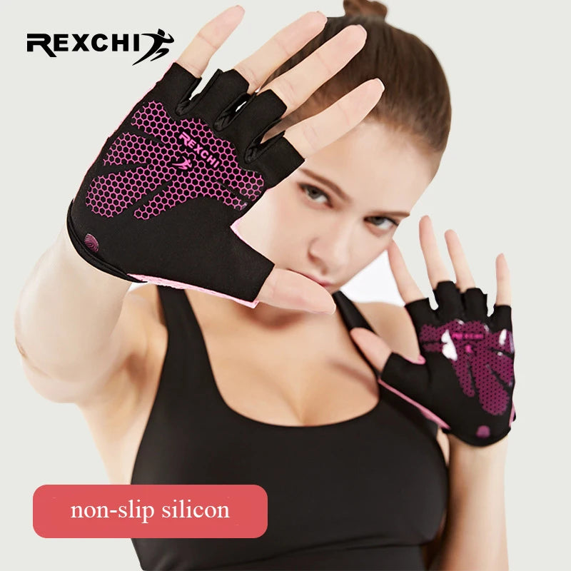 Gym Gloves Fitness Weight Lifting Gloves Body Building Training Sports Gloves Workout Half Finger Hand Protector for Men Women