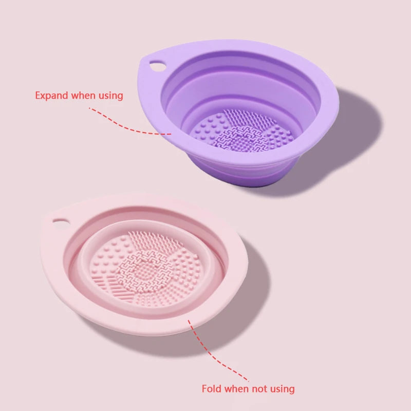 Silicone Makeup Brush Cleaner Folding