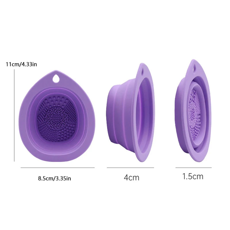 Silicone Makeup Brush Cleaner Folding