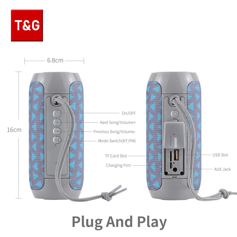 Caixa de Som Bluetooth à prova d'água